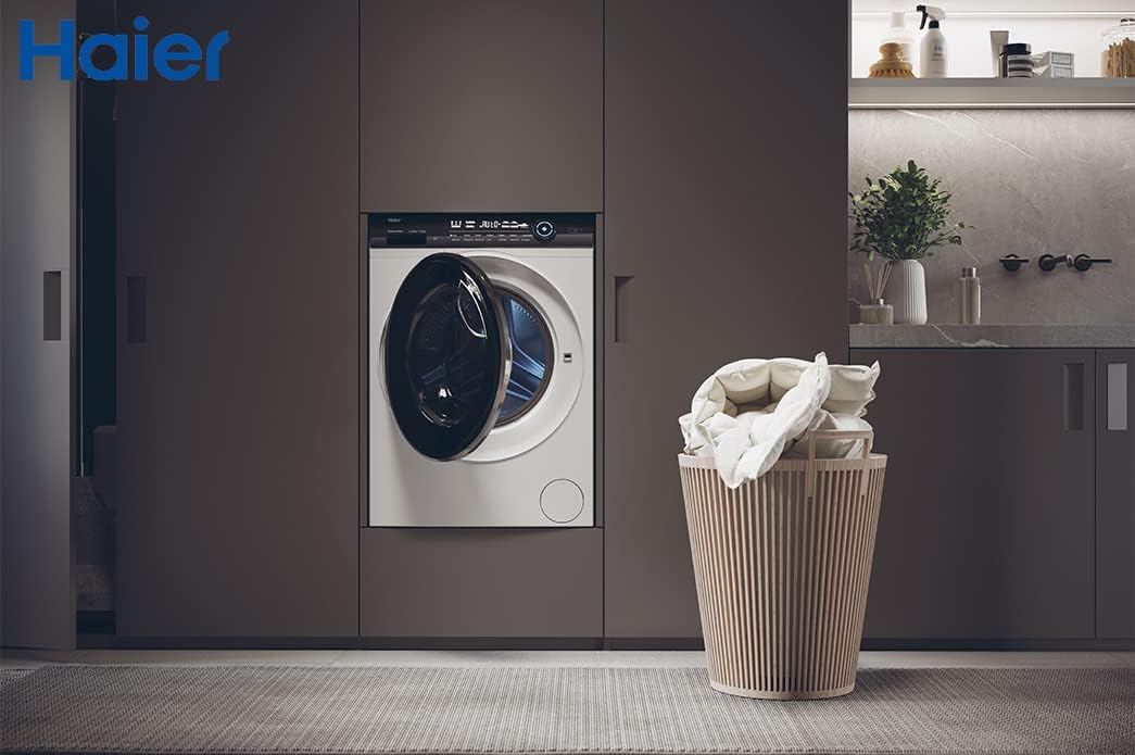 Haier I-PRO SERIE 7 HW70-B14979 I Frontlader Waschmaschine 7kg I Washing Machine mit A-Effizienz, 1.400 U/Min. & leisem Direktantrieb I Inkl. Dampffunktion, Selbstreinigungssystem & Refresh-Programm