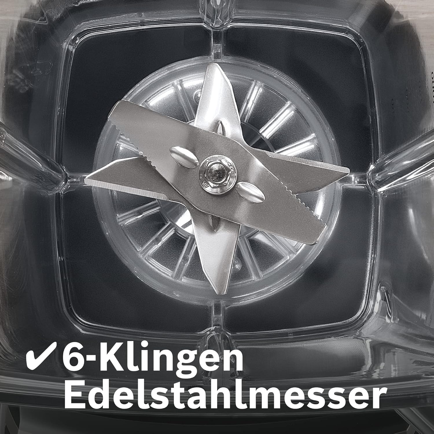 Bosch Standmixer VitaBoost MMBH6P6BDE, 6-Klingen-Edelstahlmesser, 2,5l Tritan-Mixbehlter, Stopfer, 6 Automatikprogramme, Rezeptbuch, BPA-frei, einfache Reinigung, 45,000 U/min, 1600 W, schwarz