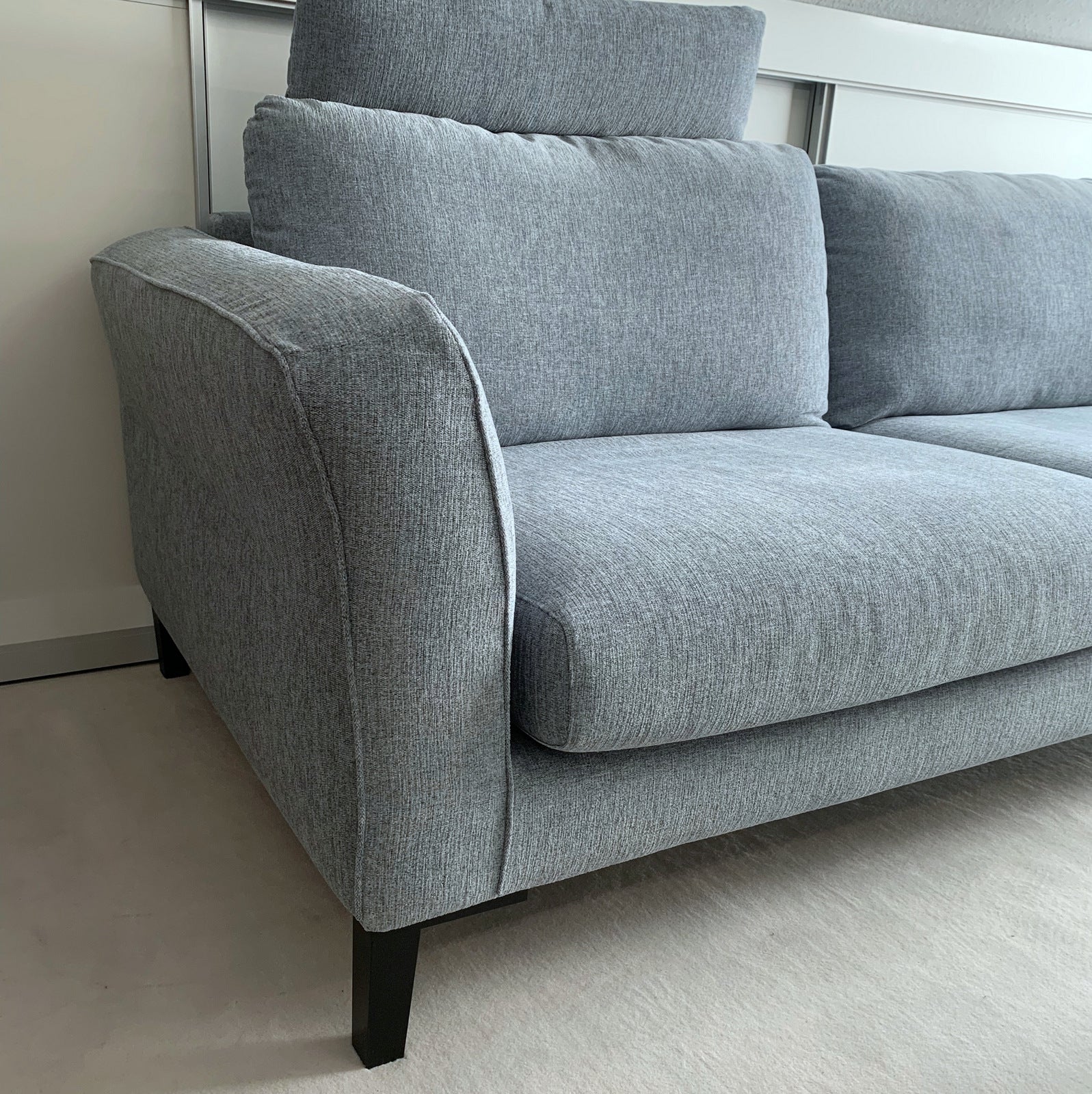 Ausstellungsstück Sits Ecksofa Anja, hellblau, 293 x 221cm, Bezug anbehmbar