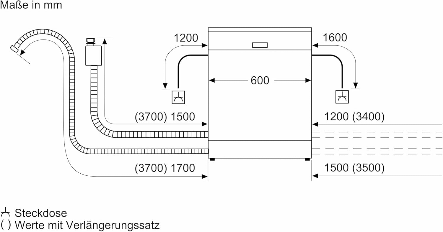 Siemens SN43ES14VE, iQ300 Smarter Geschirrspüler, Unterbau-Spülmaschine mit Besteckschublade, 60 cm, automatische Türöffnung dank autoOpen dry, besonders leise mit iQdrive-Motor, aquaStop, Edelstahl