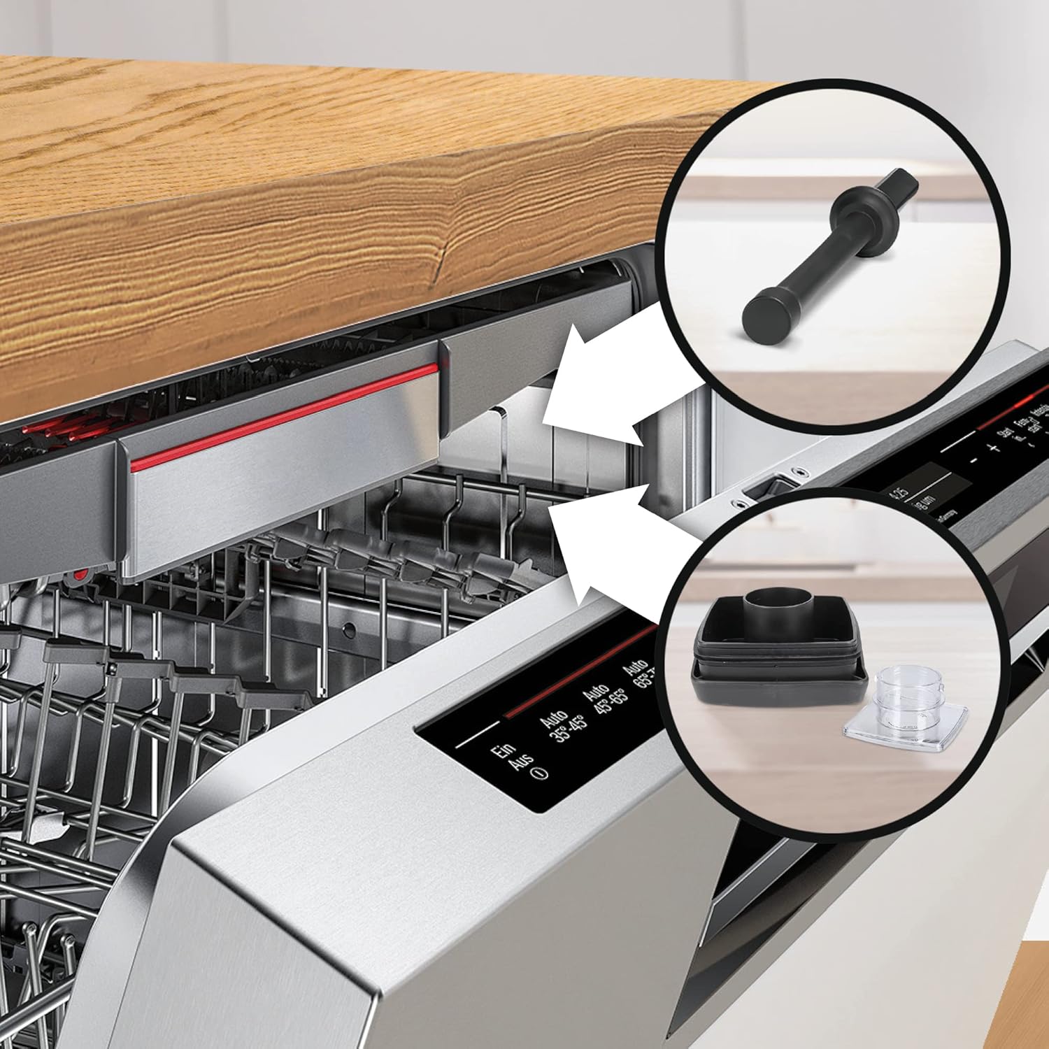 Bosch Standmixer VitaBoost MMBH6P6BDE, 6-Klingen-Edelstahlmesser, 2,5l Tritan-Mixbehlter, Stopfer, 6 Automatikprogramme, Rezeptbuch, BPA-frei, einfache Reinigung, 45,000 U/min, 1600 W, schwarz