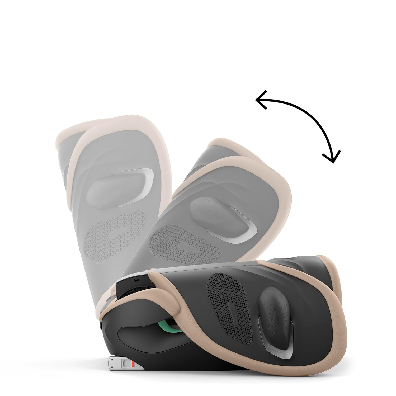 CYBEX Gold Kinder-Autositz Solution G i-Fix, Für Autos mit und ohne ISOFIX, Ab ca. 3 bis 12 Jahre (100 - 150 cm), Ab ca. 15 bis 50 kg, Lava Grey