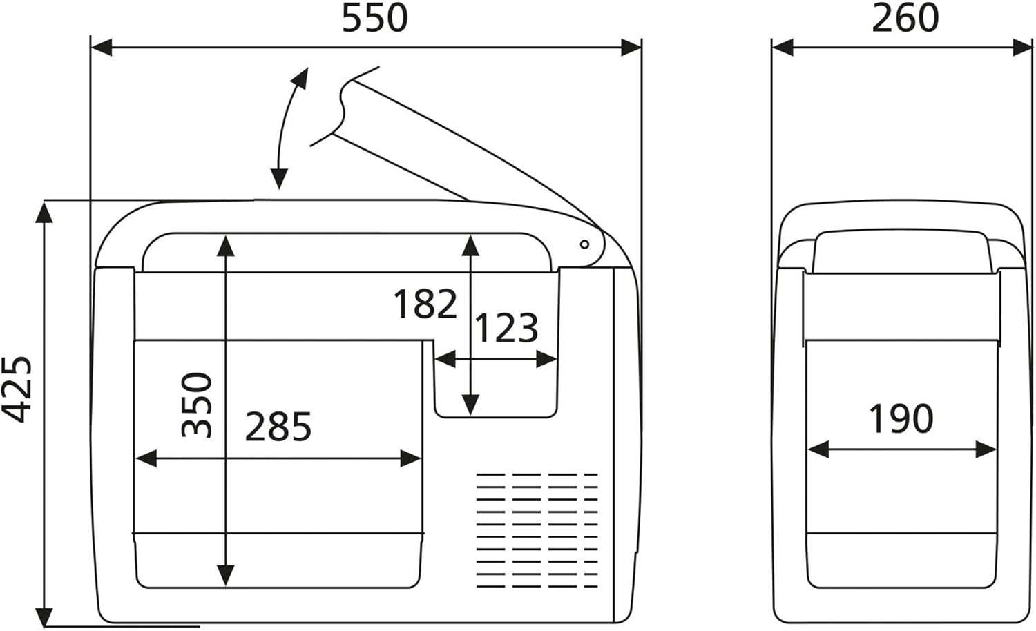 DOMETIC CDF18 Kompressor-Kühlbox, 18 L, Mini-Kühlschrank 12/24 V