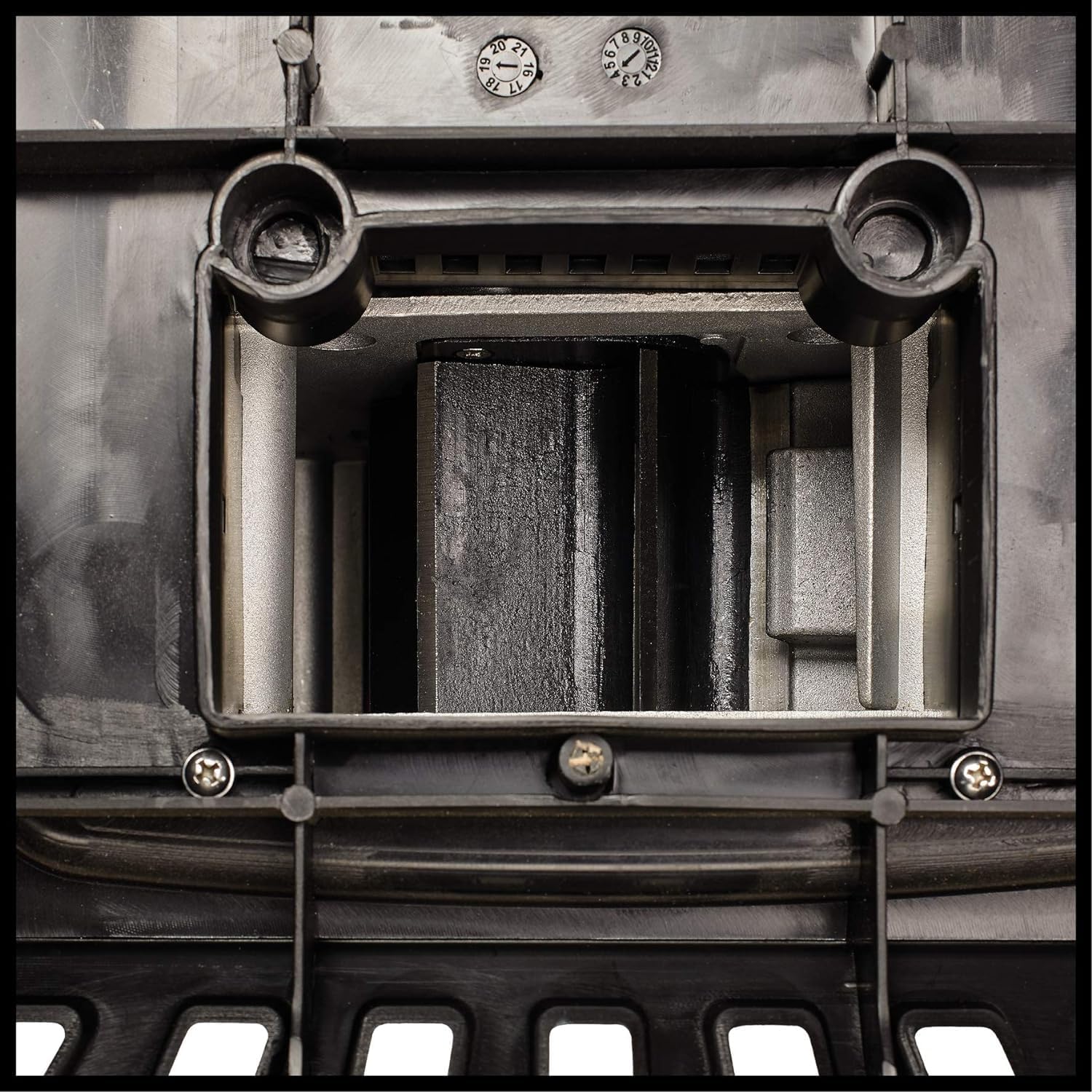 Einhell Elektro-Leisehäcksler GC-RS 60 CB (2800 W, max. 45 mm Aststärke, Schneidwalze, große Trichteröffnung, Drehrichtungsumschalter, transparente 60 L Fangbox, integrierter Sicherheitsschalter)