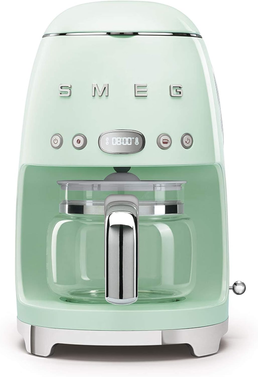 Smeg, DCF02BLMEU, Filter-Kaffeemaschine, Aroma und Autostart-Funktion, Glaskaraffe bis 12 Tassen, 2 Intensitätsniveaus, Warmhaltefunktion, 1050W, Mattschwarz