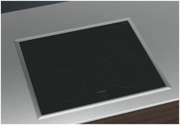 Siemens EQ211KAAB Einbau-Herd-Set iQ300, Integrierbare Herd-Kochfeld-Kombination 60 cm breit, Schnellaufheizung, granit Glanz Emaille, 3D Heißluft, Bräterzone, Schwarz