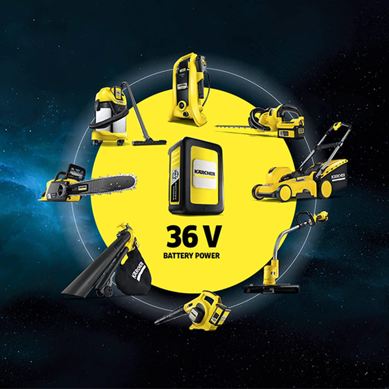 Kärcher 18 V Akku-Laubbläser und -sauger BLV 18-200 Battery Set, inkl. 18 V/2,5 Ah Akku und Schnellladegerät, mit Mulchfunktion, Luftgeschwindigkeit: 200 km/h, Fangsackvolumen: 45 l, Gewicht: 3,5 kg