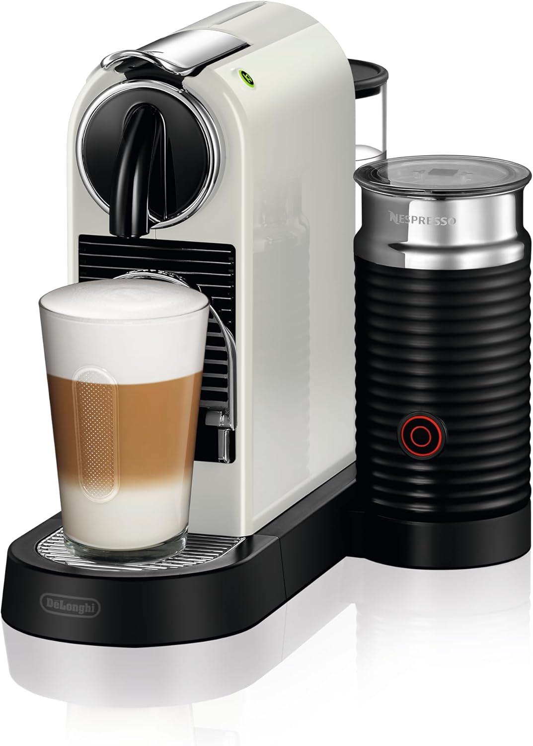 Nespresso De'Longhi EN267.BAE Citiz Kaffeemaschine mit Milchaufschäumer, Energiesparfunktion, 1710W, 1 Liter, 37.2 x 21.8 x 27.7 cm, Schwarz