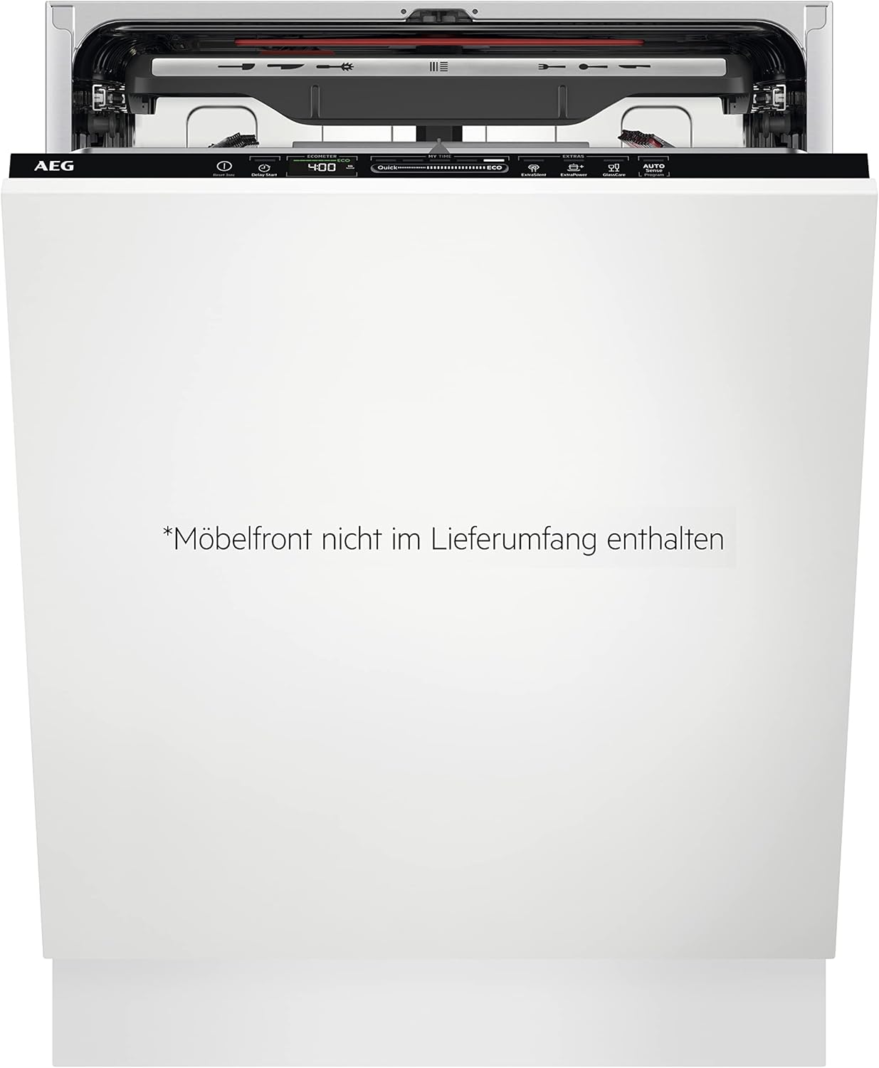 AEG Vollintegrierter Geschirrspüler 60cm, Spülmaschine Serie 7000: mit Glasschutz, Energieklasse A, Besteckschublade, personalisierte Zeit-Steuerung, leise 41dB, ComfortRails, Wasserstopp, FSE7676AP