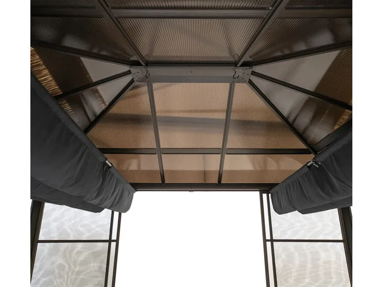 SOJAG Canada Pavillon »Castel«, aus Aluminium, inkl. Sonnensegel u. Insektenschutz, bronze