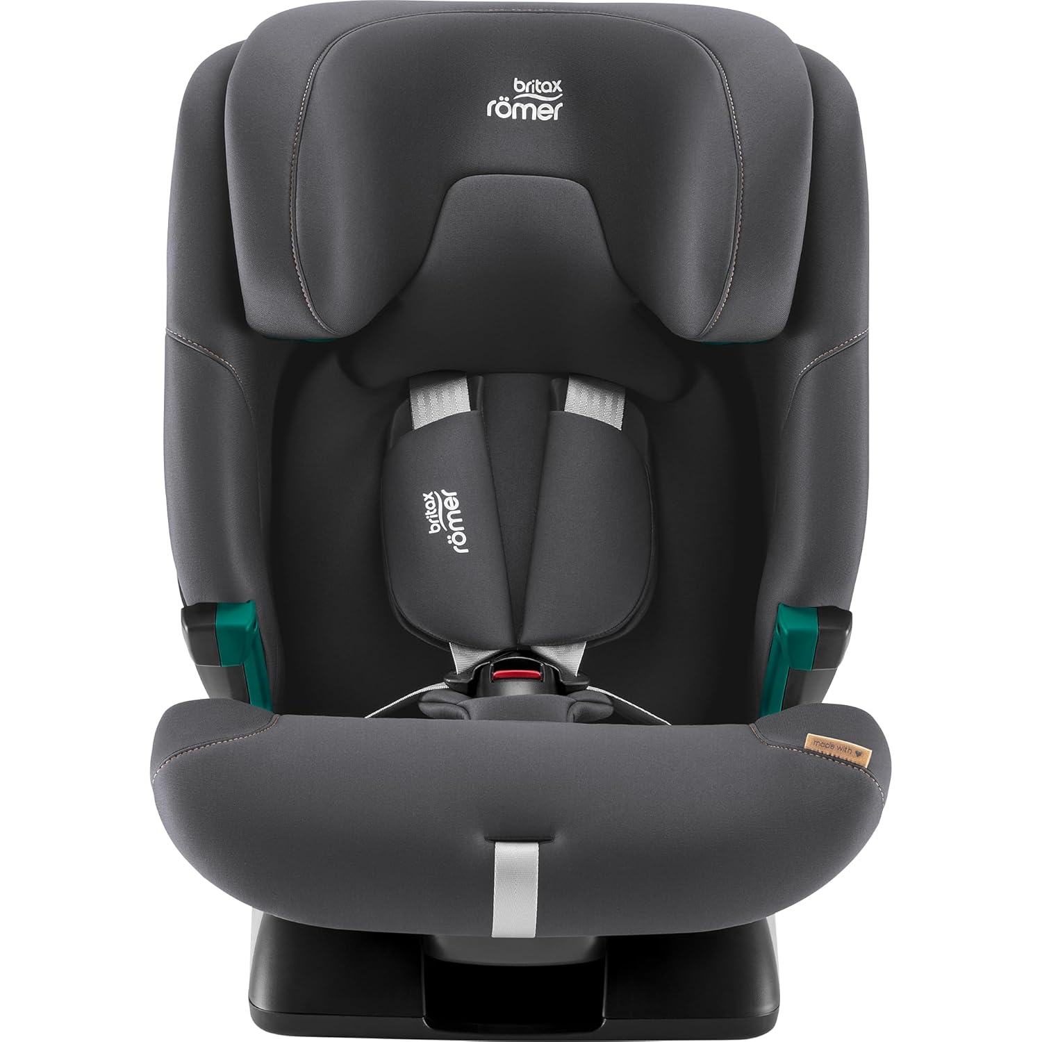 BRITAX RÖMER Kindersitz ADVANSAFIX 2 Z-LINE, für Kinder von 76-150 cm (i-Size) mit und ohne ISOFIX, 15 Monate bis 12 Jahre, Space Black