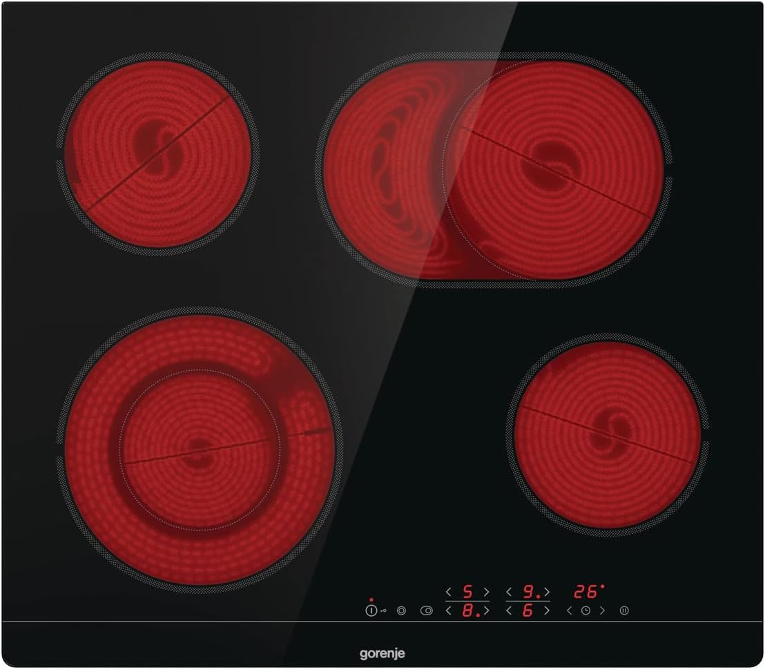 Gorenje GI6401BCE Induktions-Kochfeld / 60 cm/TouchControl/PowerBoost/Timer/ChildLock/Restwärmeanzeige/Schwarz