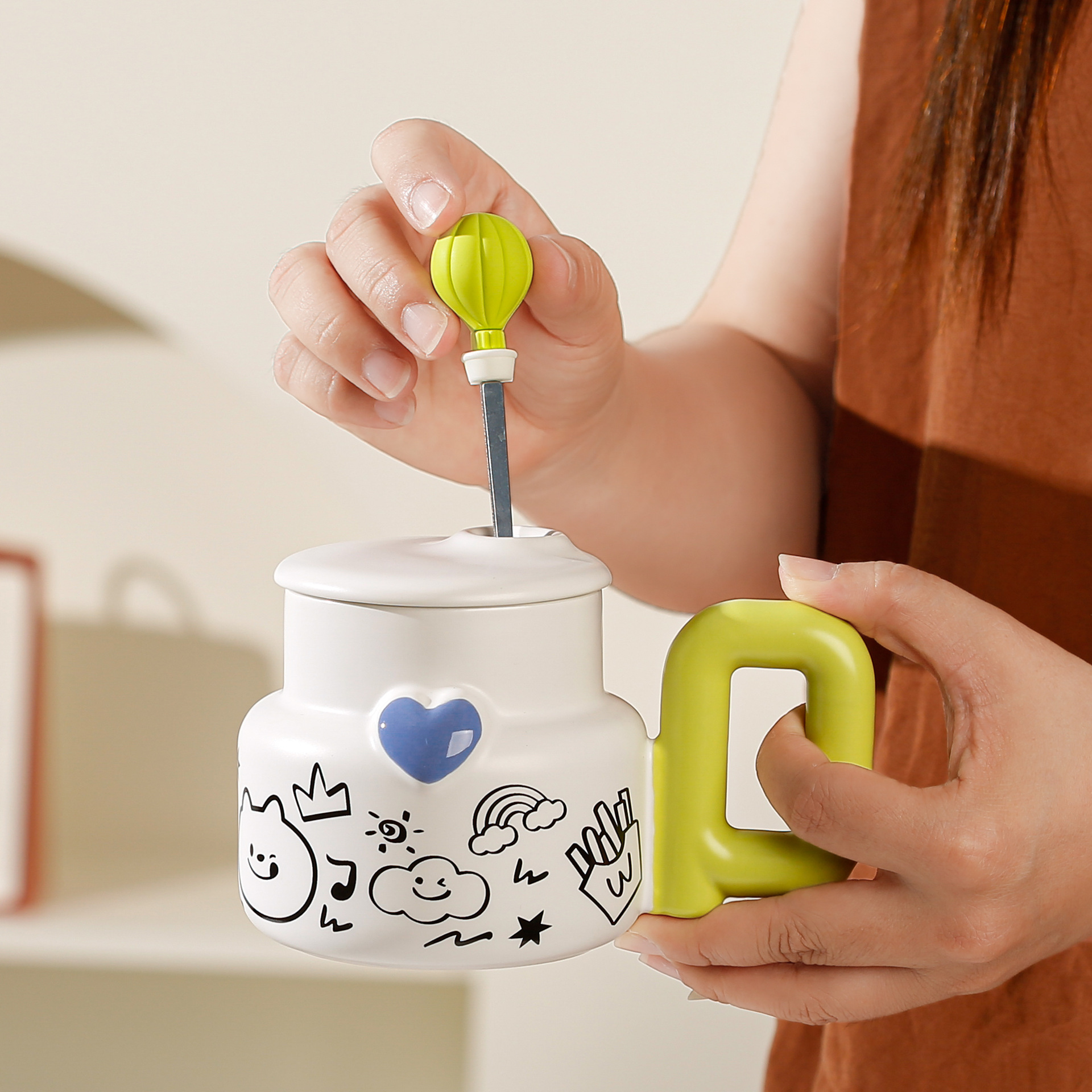 Ceramic Mug with Lid