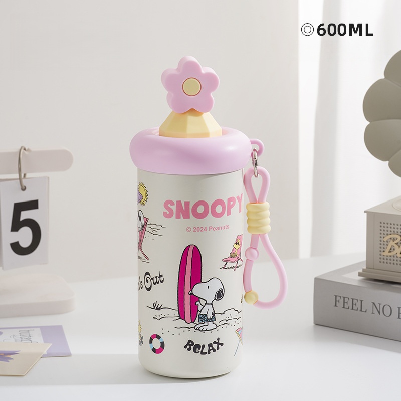 Snoopy Beach-Themed Bottle