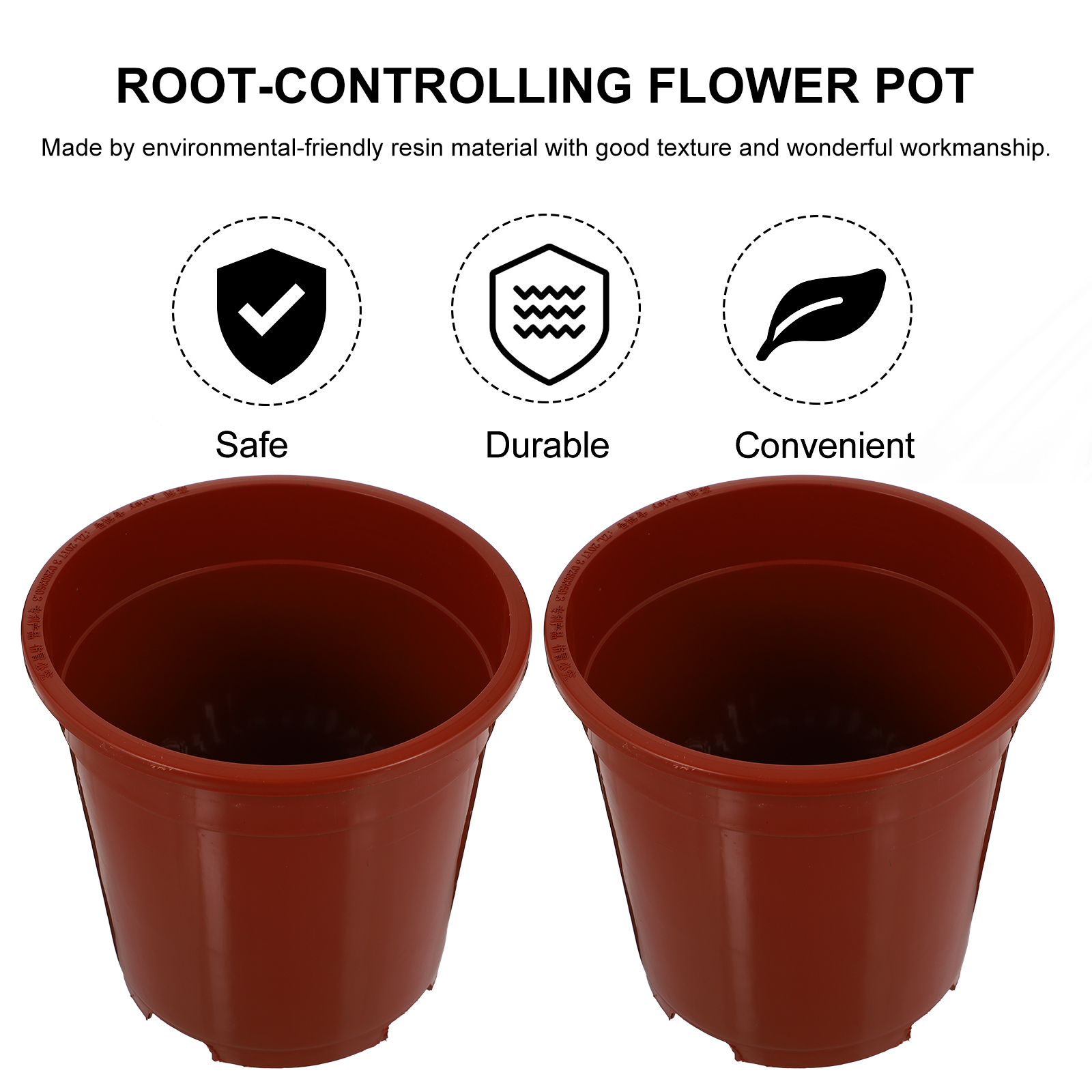 15 Pcs Gardening Flower Planter Nursery Pot for Indoor Plants Tall Red