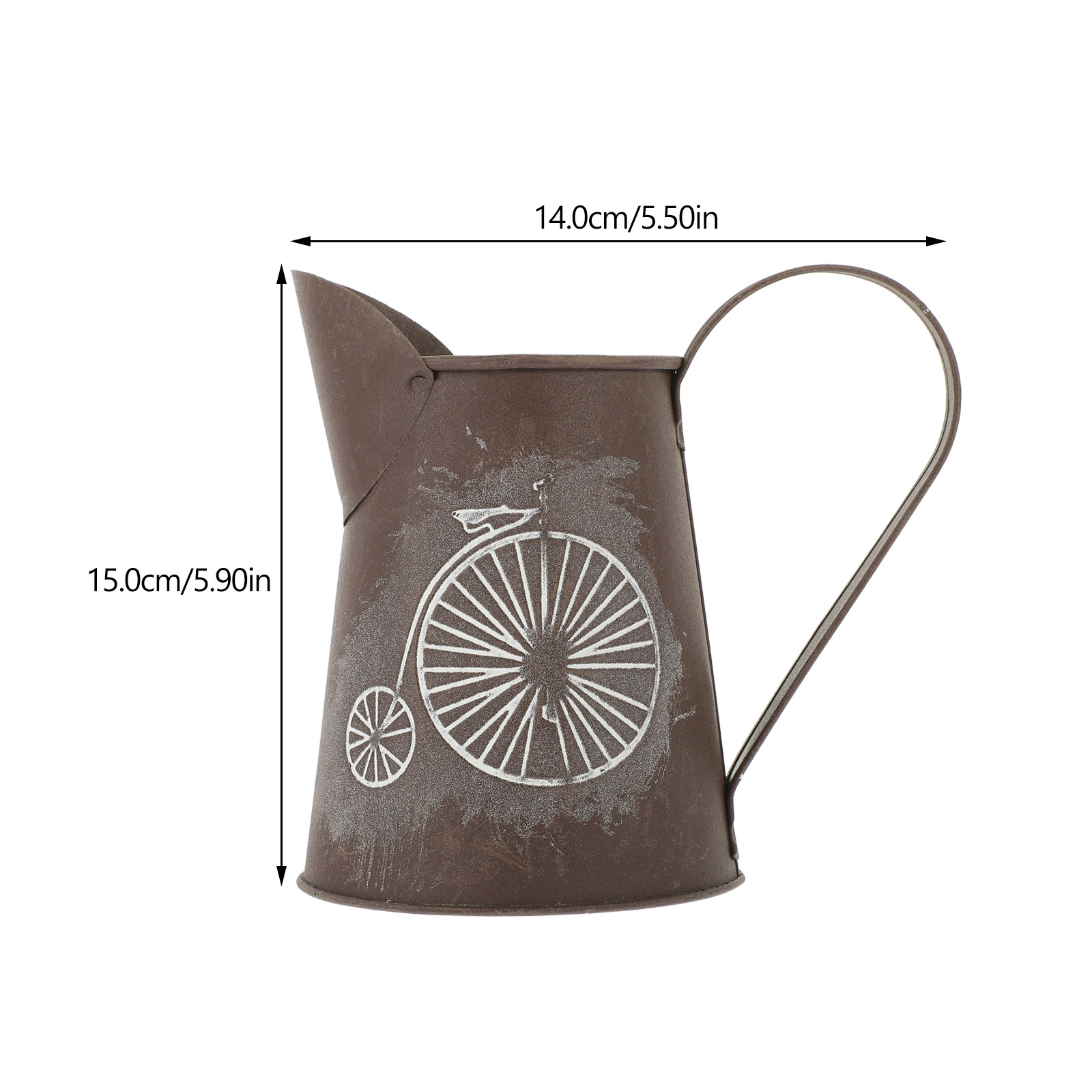 2 Pcs Dry Flower Bucket Arrangement Shop Decoration Iron Tube Floor-standing Vase Pots