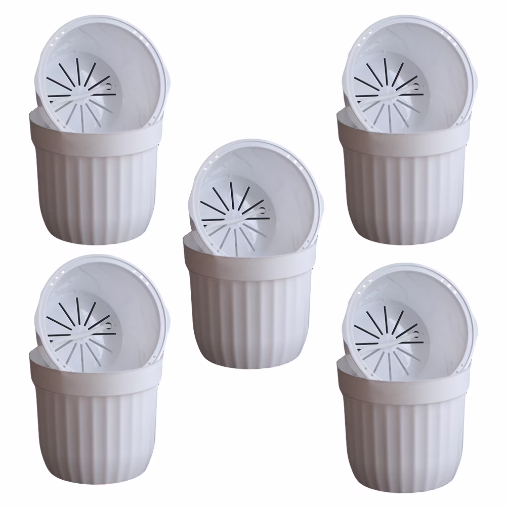 5 Sets Self-absorbent Plant Pot Creative Plastic Flower Pot Plant Container