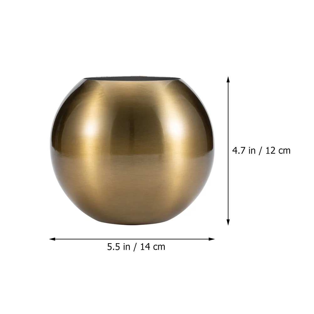 Stainless Steel Vase Light Decoration Planter Pots for Indoor Plants Floral Child Golden