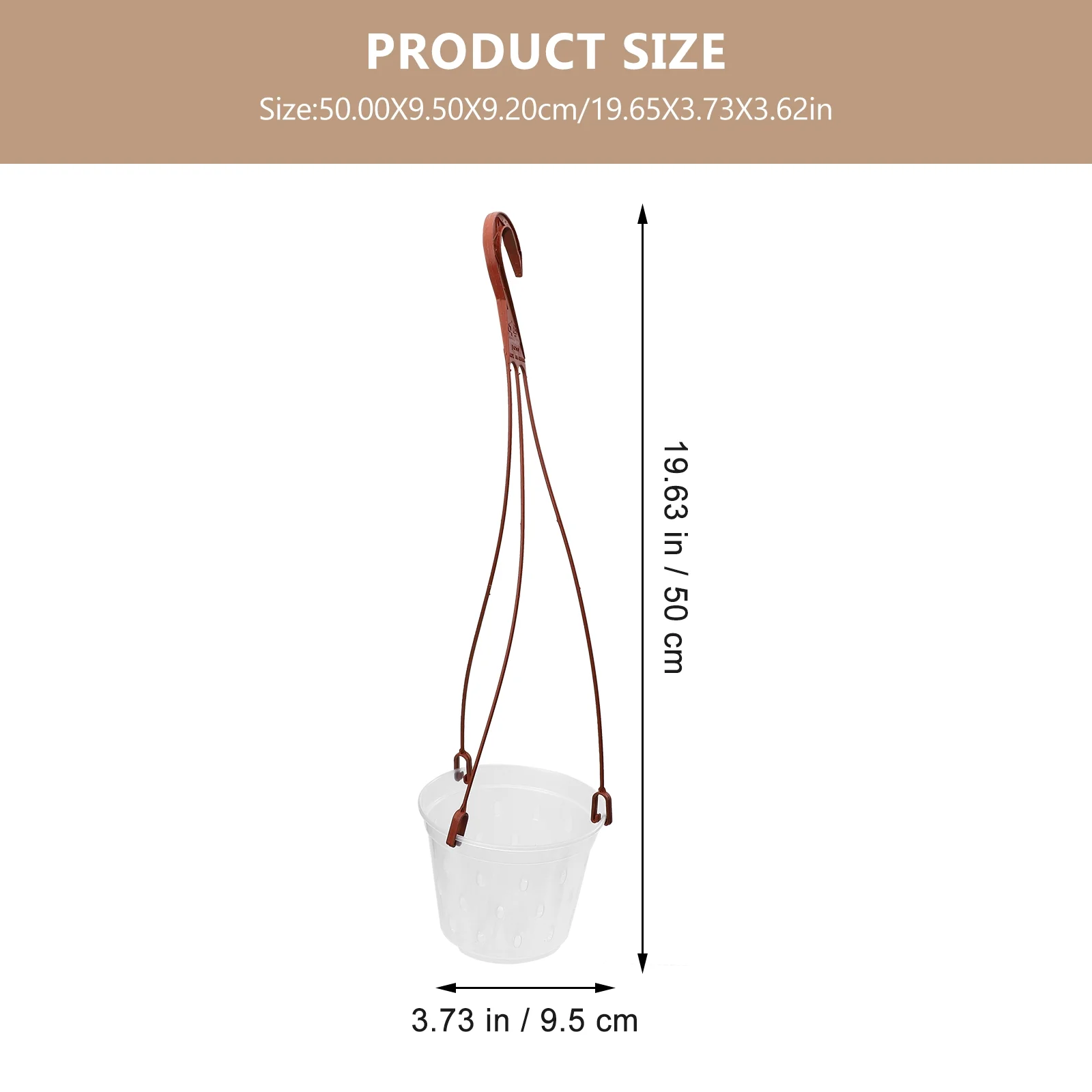 5 Sets Hanging Flower Pot Planter Phalaenopsis PP Material Pots Root Control