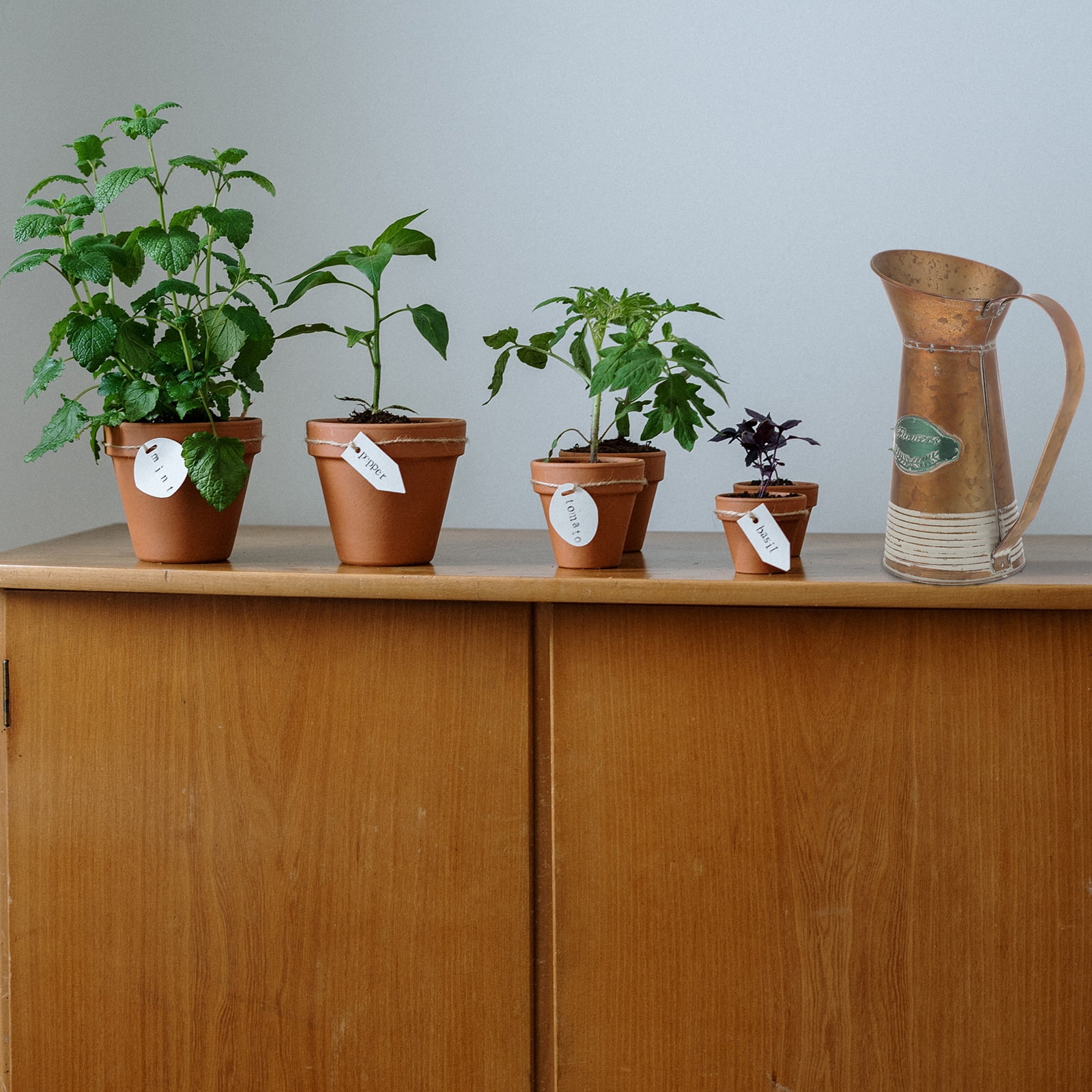 Retro Wrought Iron Flower Pot Beautiful Vase Baby