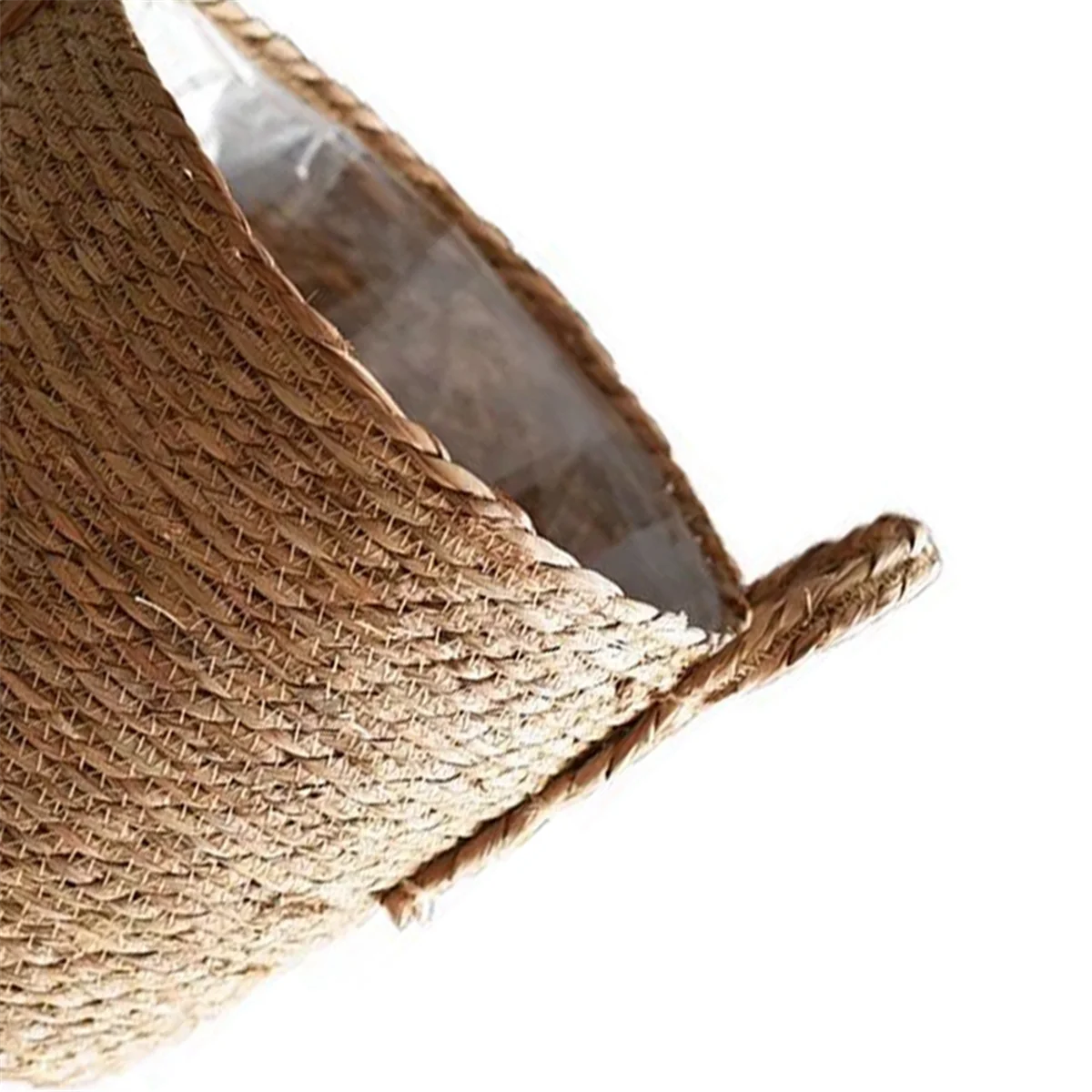 Seagrass Planter Basket, Wicker Plant Pot Cover, Woven Flower Vase, Indoor Outdoor Organizer