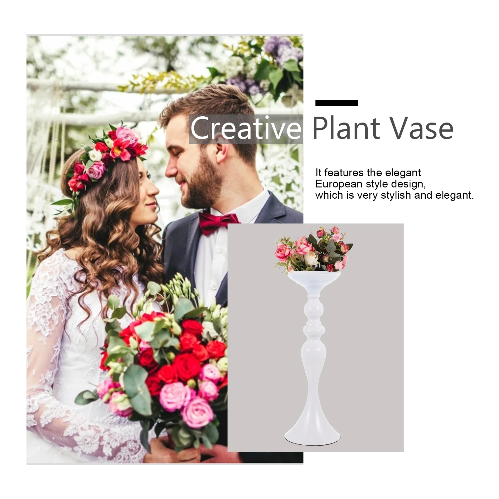 Wedding Guide Vase Candle Holder Bridal Candles Dining Room Table Decor White