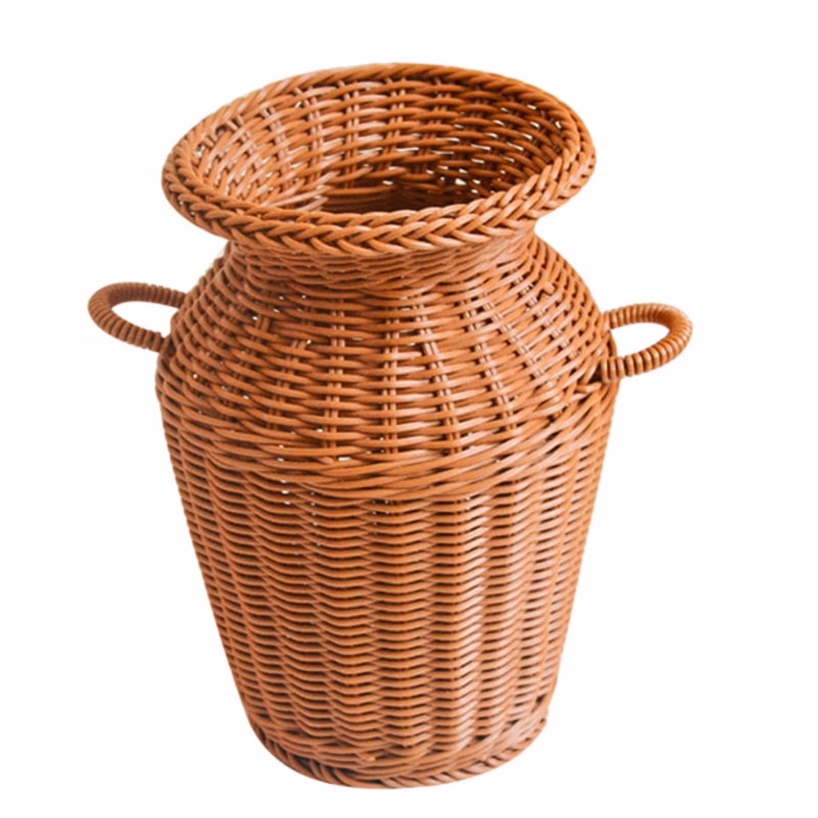 Imitation Rattan Woven Vase Art Tabletop Decoration Plants Flower Pot Faddish Crafts for Home Decor