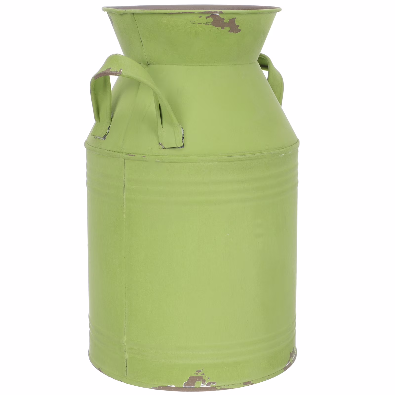 Chrome Old Vase Flower Planter Windowsill Decoration