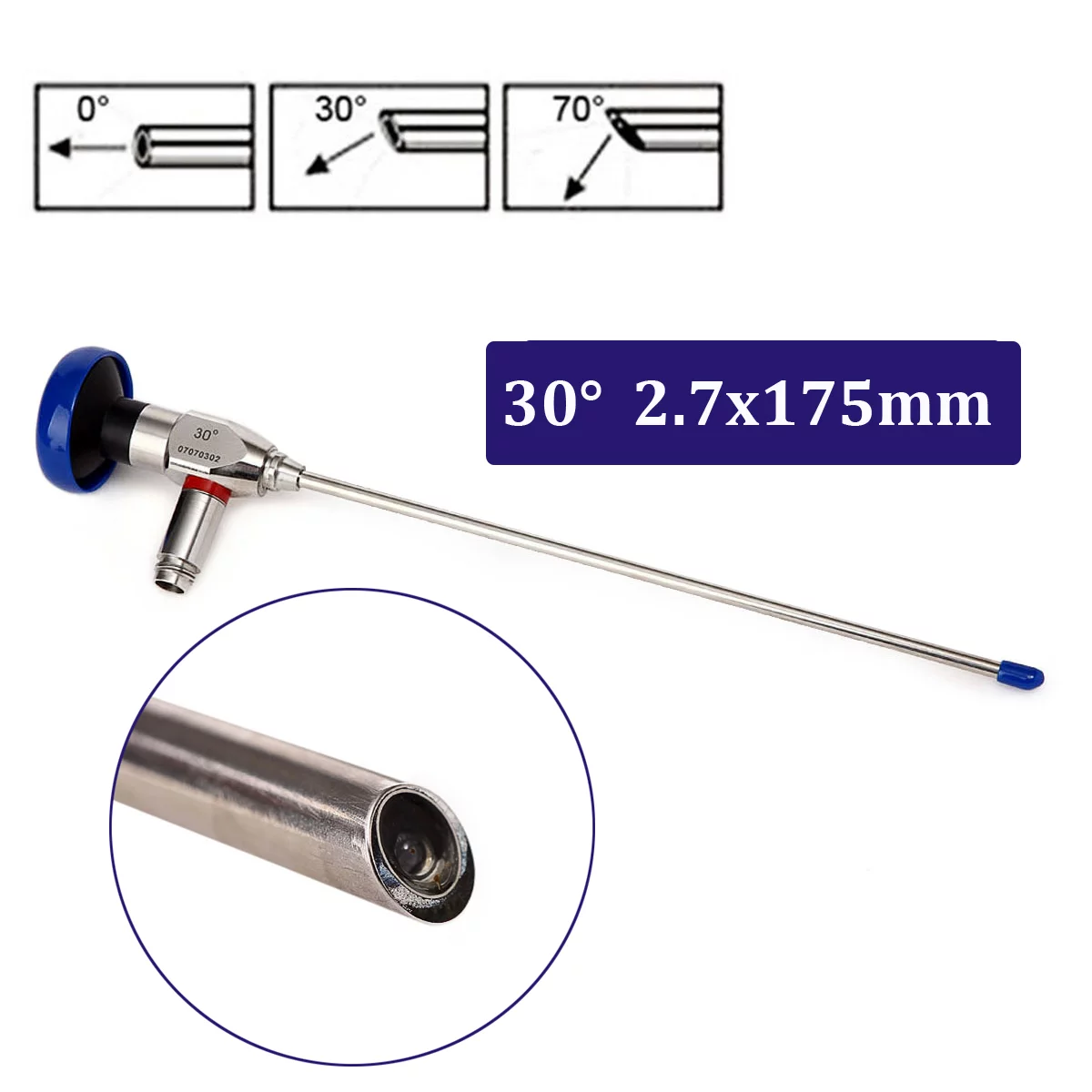 30 2.7x175mm Endoscope Sinuscope Arthroscope Nasal Endoscopy 2.7mm 30 Degree