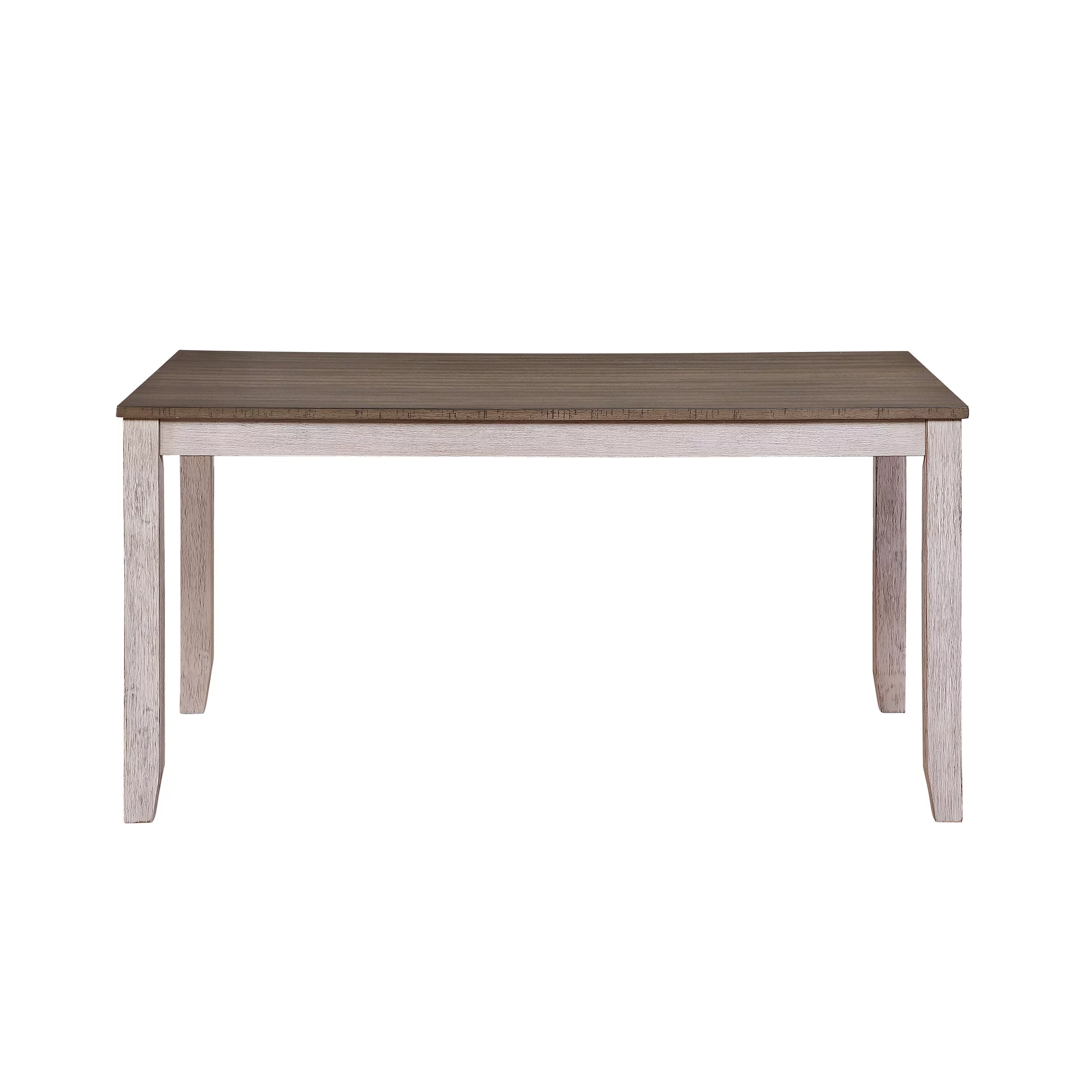 OakvillePark Belgrade Dining Table, Grayish White/Medium Brown