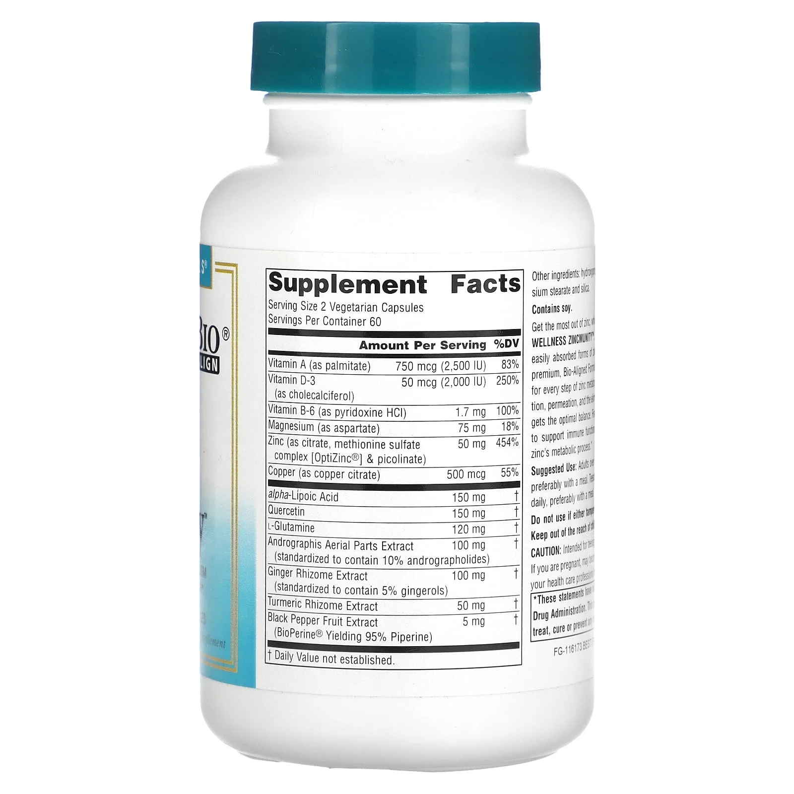 Source Naturals - Wellness ZincMunity 50 mg. - 120 Vegetarian Capsules