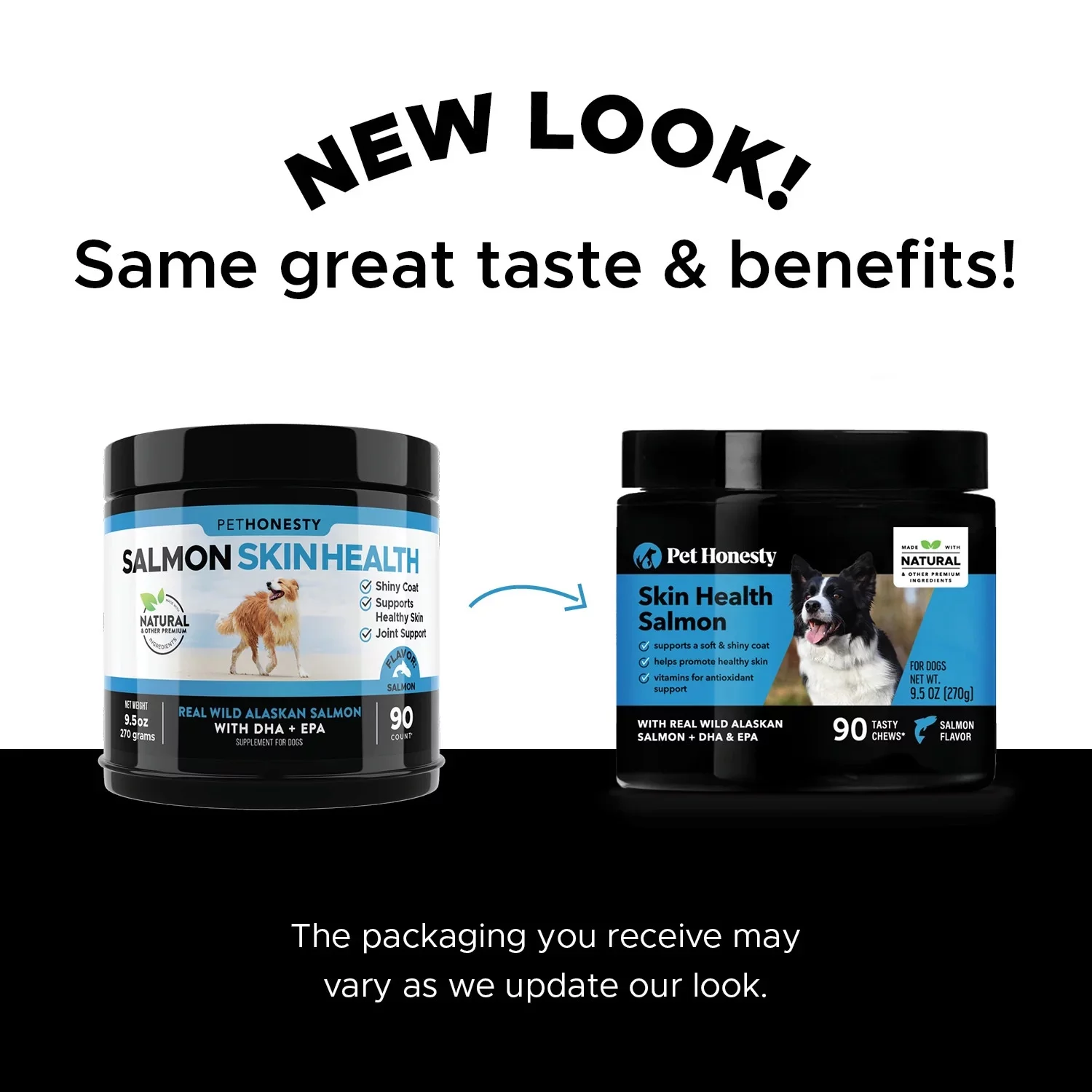 Pet Honesty Dog Skin Health Salmon Fish Oil Soft Chews, Salmon, 90 Ct