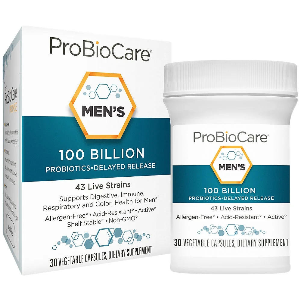 Probiotic for Men - 100 Billion CFUs - Supports Digestive Health (30 Vegetable Capsules)