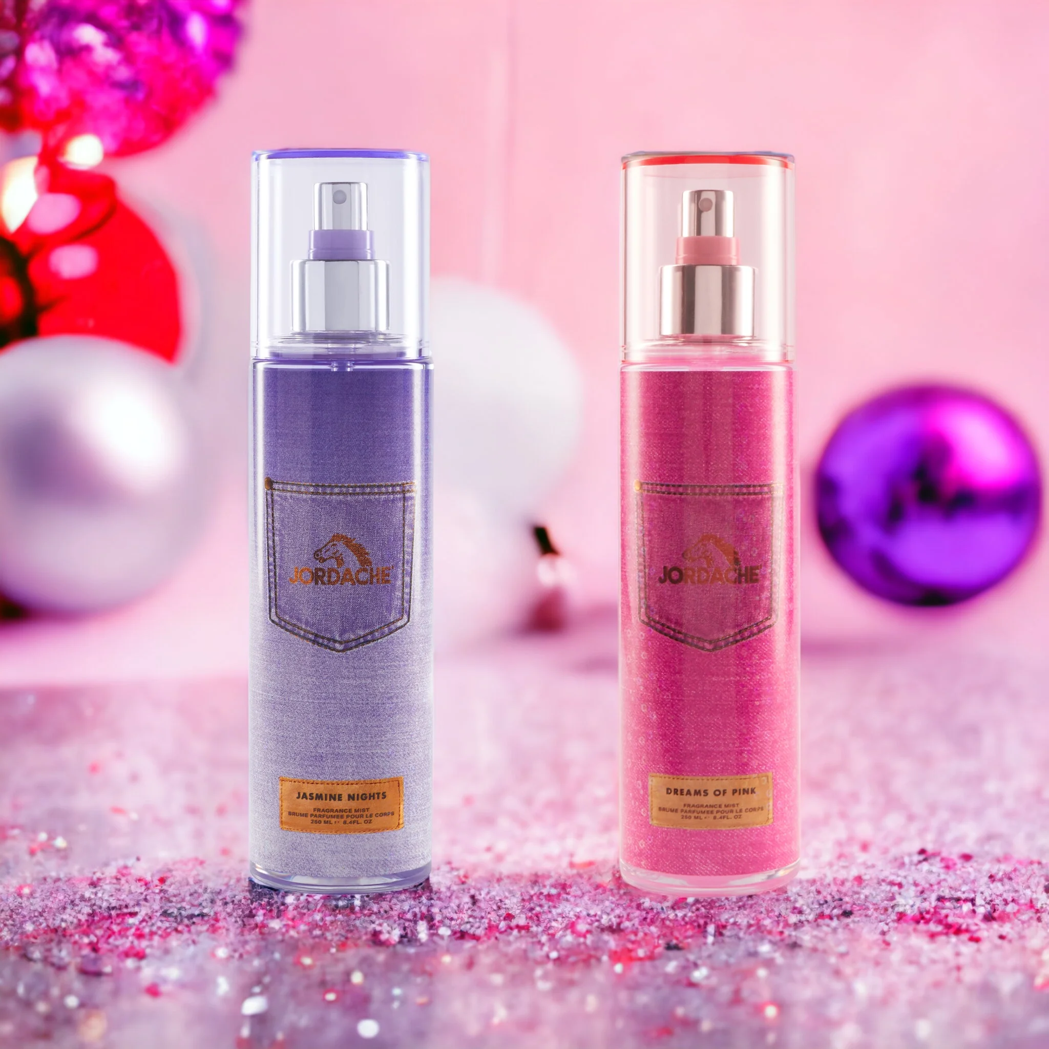 Jordache Women Denim 2 Piece Fragrance Body Mist Collection, Perfume Spray, 8.4 fl oz