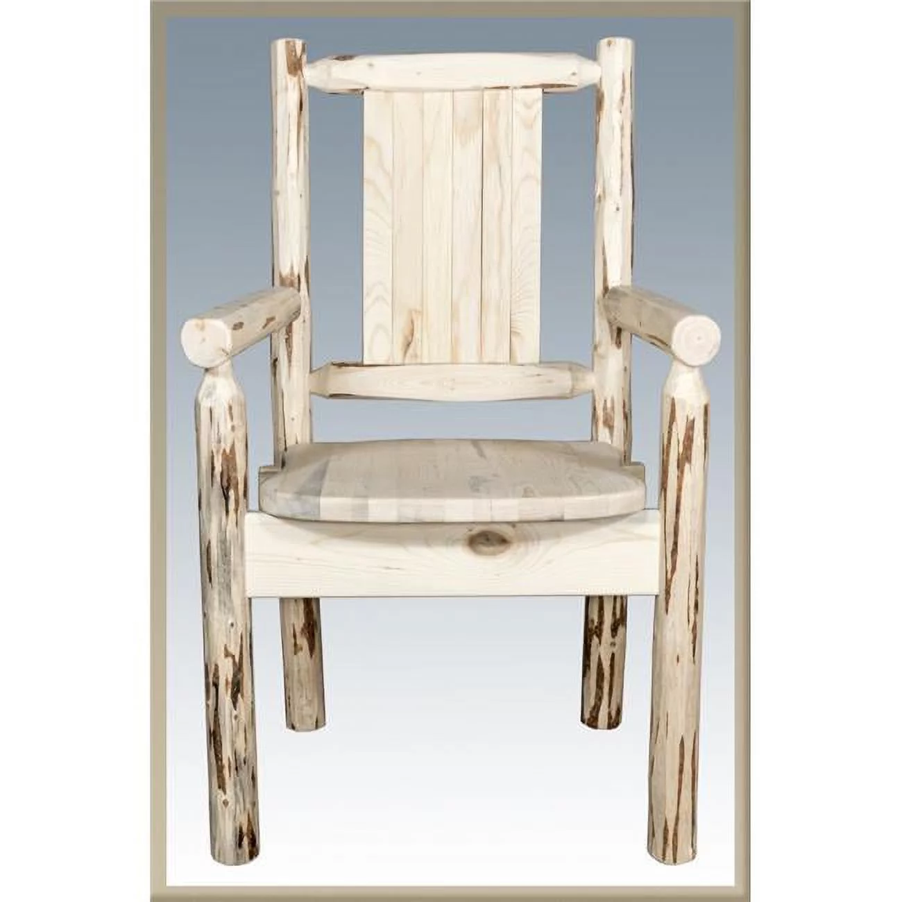 Captains Chair with Laser Engraved Elk Design