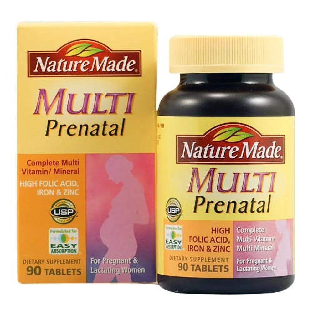 Nature Made Multi Vitamin Prenatal Tablets For Pregnant And Lactating Women - 90 Ea, 3 Pack