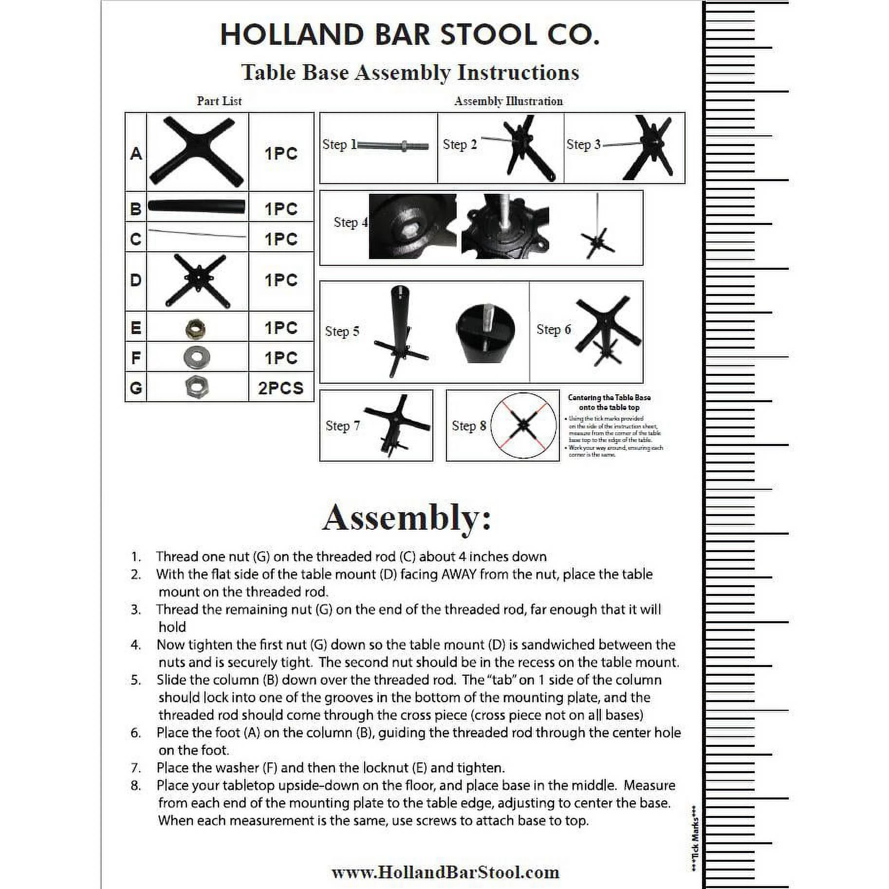 Holland Bar Stool  36 in. Indoor & Outdoor All-Season Table with 36 x 36 in. Square Rustic Top