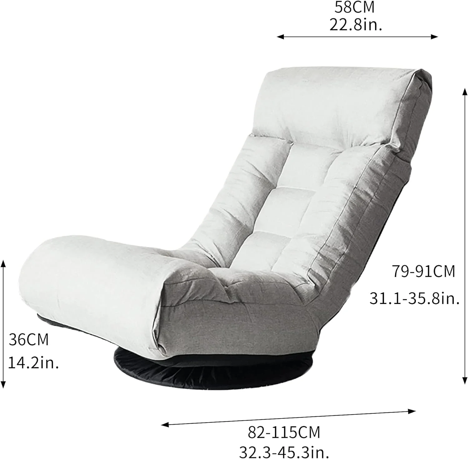 Floor Chair Floor Sofa Single Sofa Chair Reclining Chair Japanese Chairlazy Sofa Tatami Balcony Reclining Chair Leisure Sofa Adjustable Chair