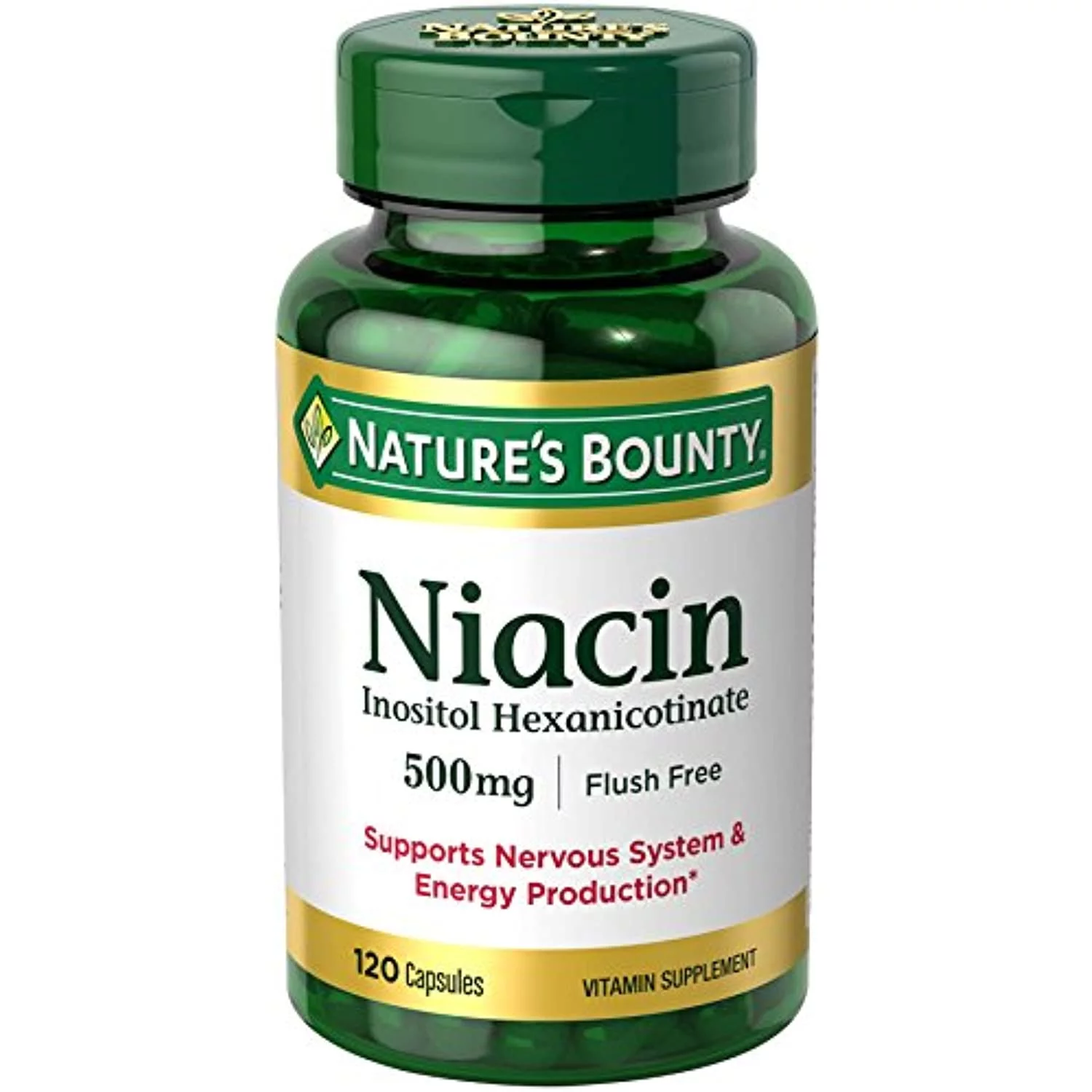 Natures Bounty Niacin Flush Free 500 Mg