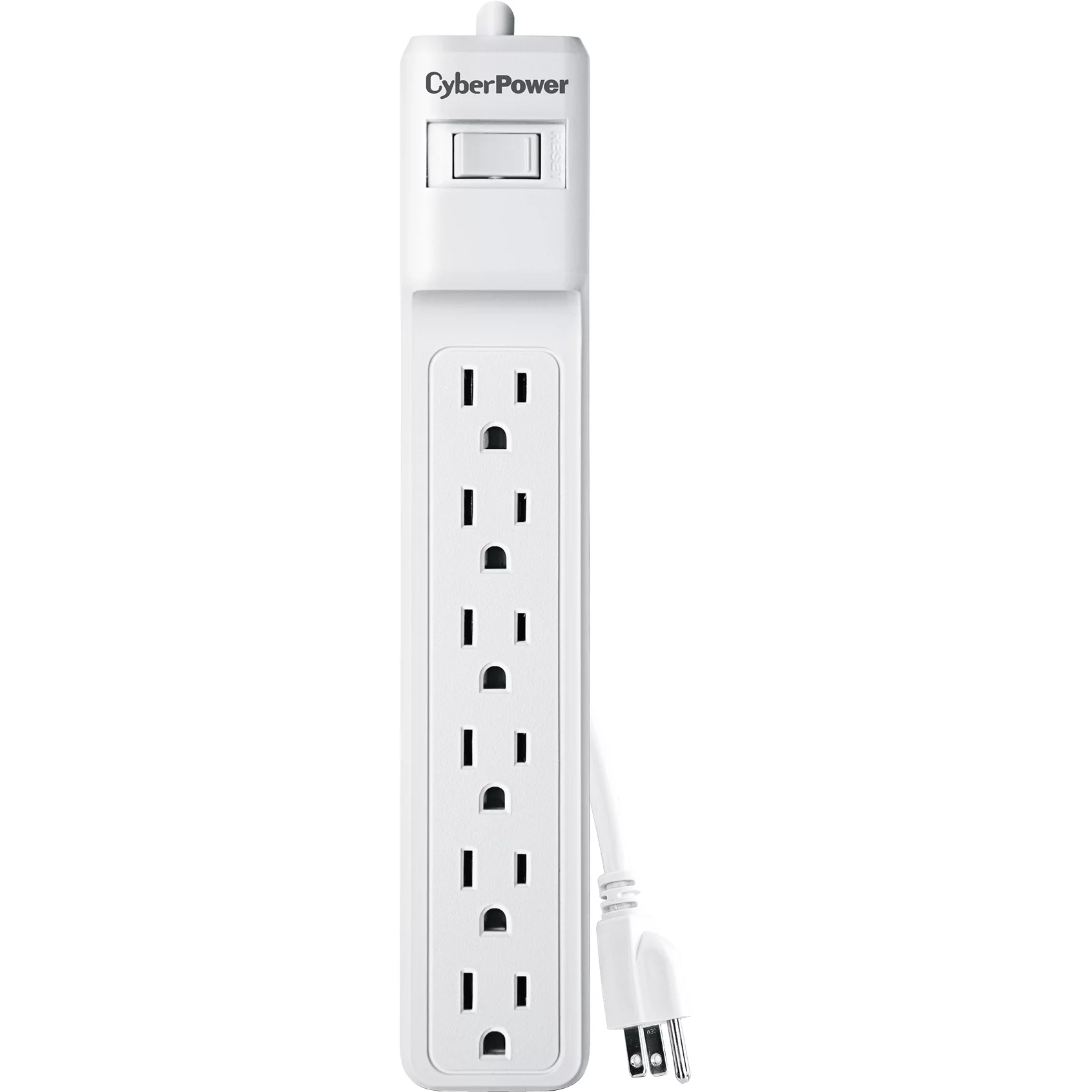 CyberPower MP1073SS 2-Pack of Essential Surge-Protector 6-Outlet Power Strips, 2-Foot Cord