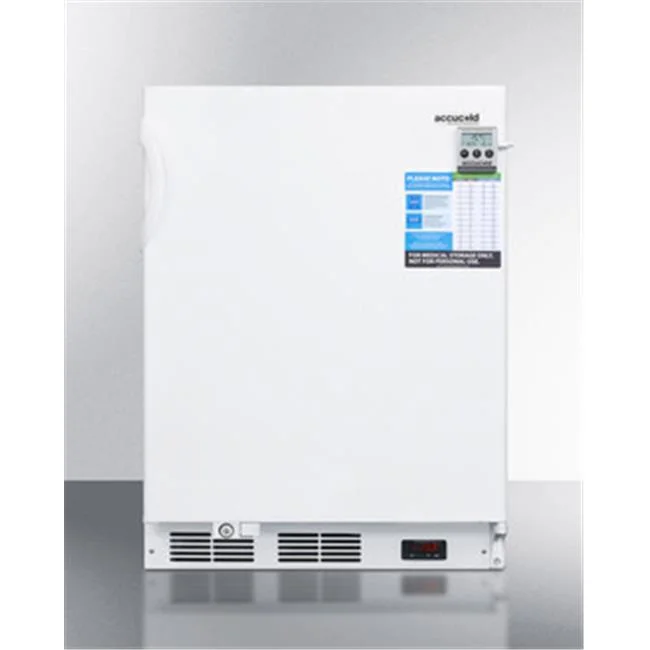 24 in. Wide Vaccine Storage Built-in ADA Height All Freezer