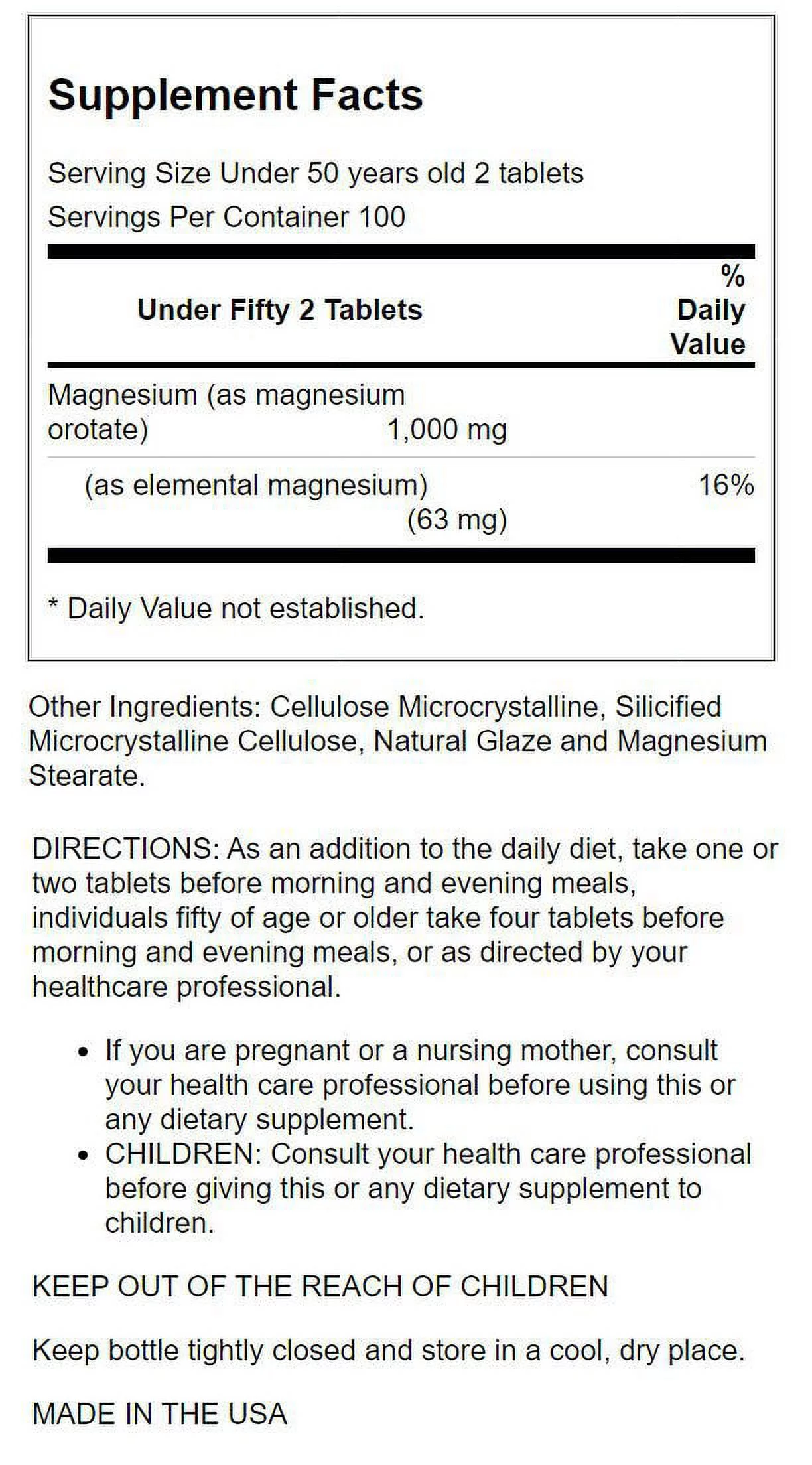 Advanced Research/Nutrient Carriers Magnesium Orotate 500 mg 200 Tabs