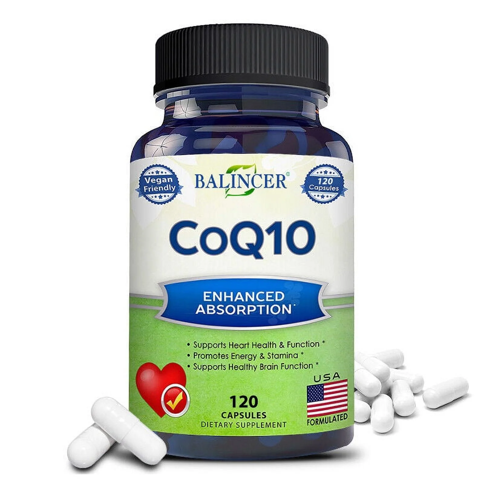 Ba-lincer Pure CoQ10 400mg Enhanced Absortion Per 120 Capsules