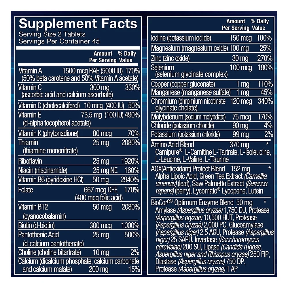 BodyTech Ultimate Man Elite Multivitamin & Mineral Training Support Formula, 45 Servings (90 Tablets)