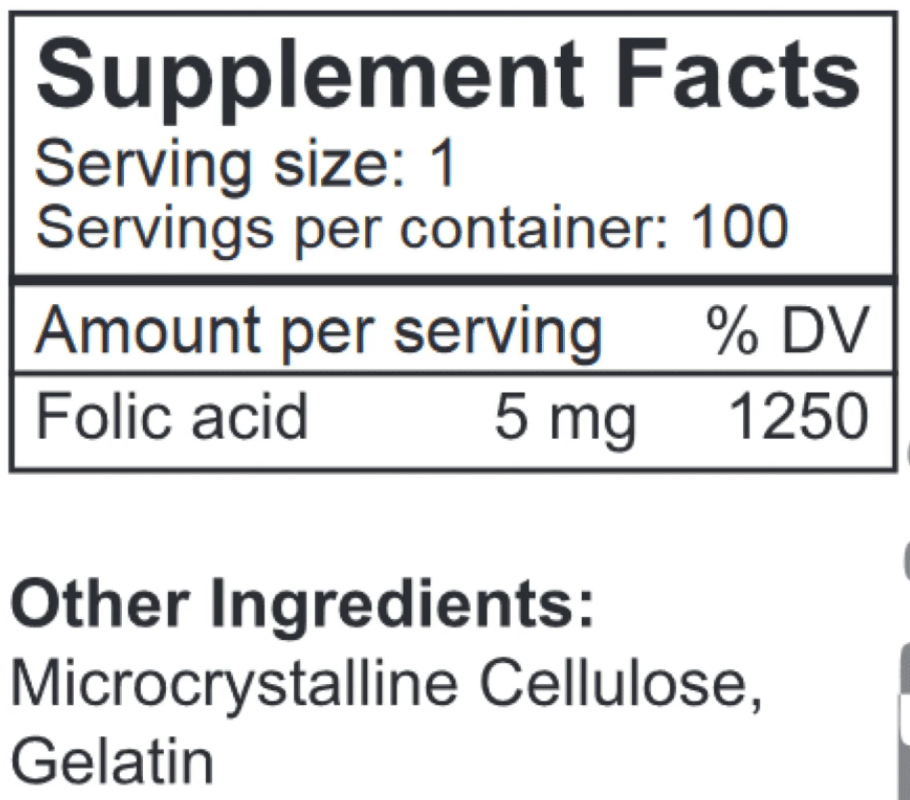 LifeLink's Folic Acid | 5 mg x 100 Capsules | Prenatal Health Support, Essential for Mom & Baby, Supports Cardiovascular Health, Encourages Growth | Gluten Free & Non-GMO | Made in the USA