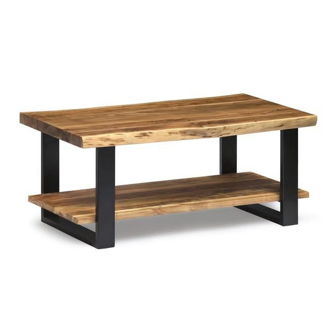 Alpine Natural Live Edge Wood Coffee Table - Large