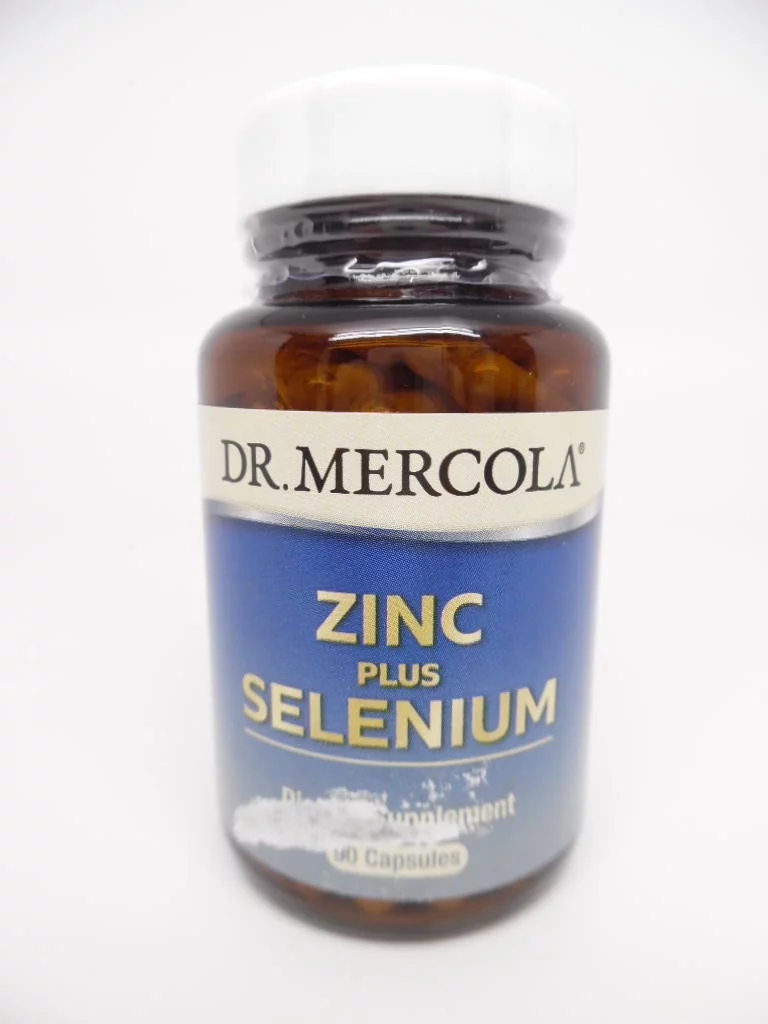 Dr. Mercola Zinc Plus Selenium Dietary Supplement, 90 Servings (90 Capsules)