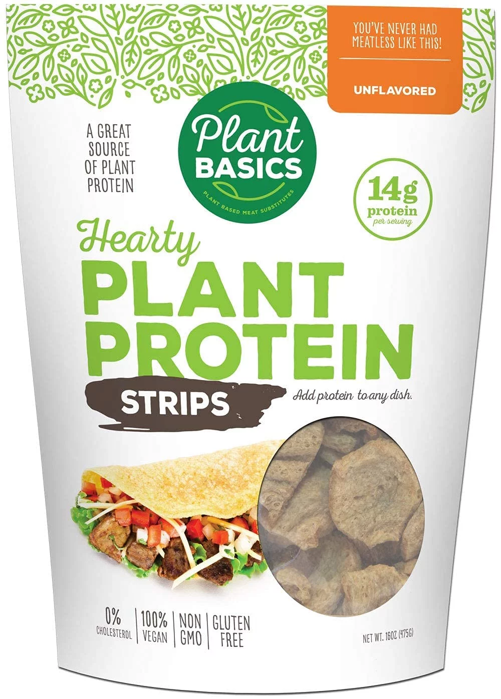 Plant Basics - Hearty Plant Protein - Variety Pack, 4 Bags, Gluten Free, Vegan, Meat Substitute
