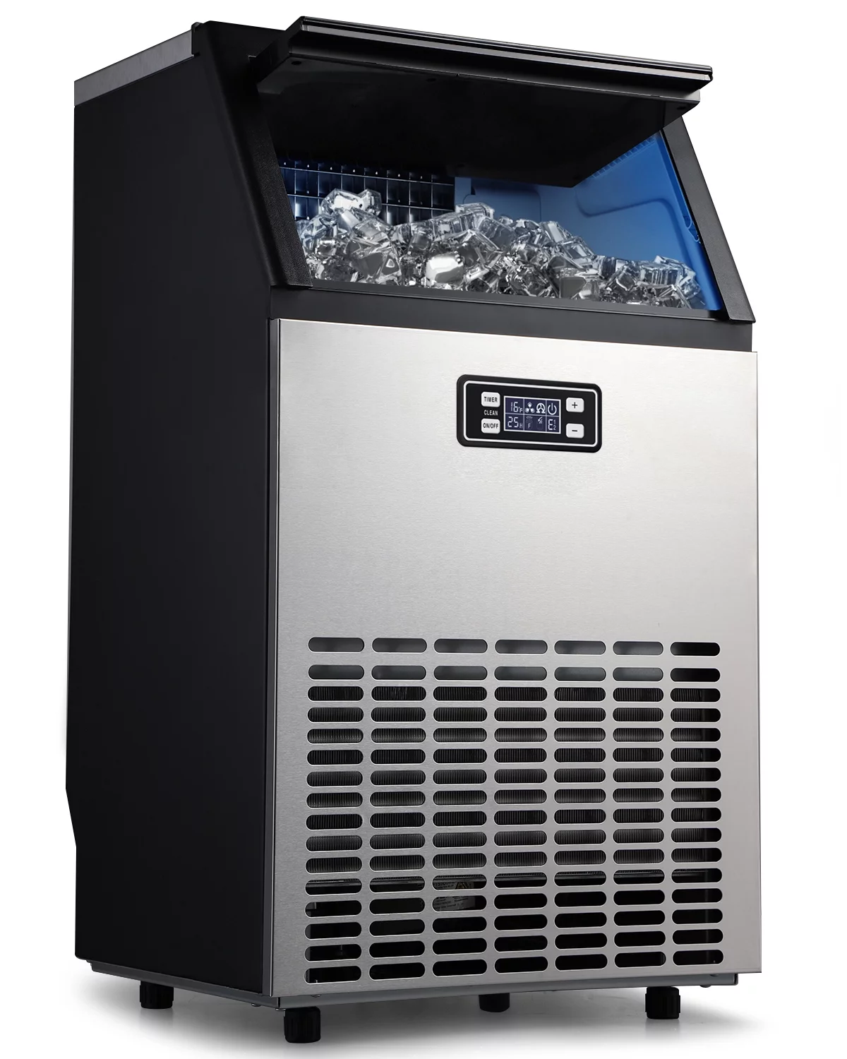 ADT Ice Mahcine Stainless Steel Under Counter Freestanding Commercial Ice Maker Machine for Home/Kitchen/Office/Restaurant/Bar/Coffee